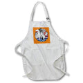 Apron - Vintage Pegasus Illustration Against Retro Sunset Vector Art - Pegasus