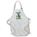 Apron - Cute Funny Retro Cobol Programmer T-rexDinosaur and Laptop Funny