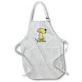 Apron - Funny Cute Yellow Labrador Retriever Dog eating Ice Cream Cartoon Pets