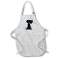 Apron - Funny Cute Black Labrador Retriever Puppy Dog Cartoon Pets