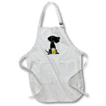 Apron - Funny Cute Black Labrador Retriever Puppy Dog Drinking Beer Cartoon Pets