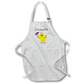 Apron - Cute Funny Gardening Chick Chicken with Daisy Flower Cartoon Funny