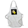Apron - Cute Funny Space Chick Chicken with Moon and Rocket ship Cartoon Funny