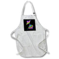 Apron - Two colorful tie dye tribal Polynesian stingrays on a nautical map. Creative Studios – Tribal Ocean Animals