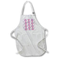 Apron - Dolphin pattern of dolphins swimming through pink peace sign. Creative Studios – Dolphins