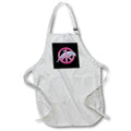 Apron - A dolphin swimming through a pink peace sign. Creative Studios – Dolphins