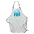 Apron - A pod of dolphins swimming around a ocean blue peace sign. Creative Studios – Dolphins