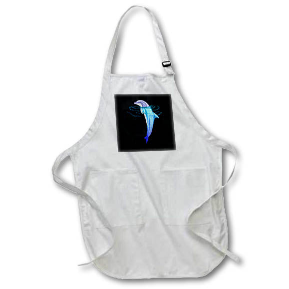 Apron - A botttlenose dolphin coming out of the water for dolphin lovers. Creative Studios – Dolphins