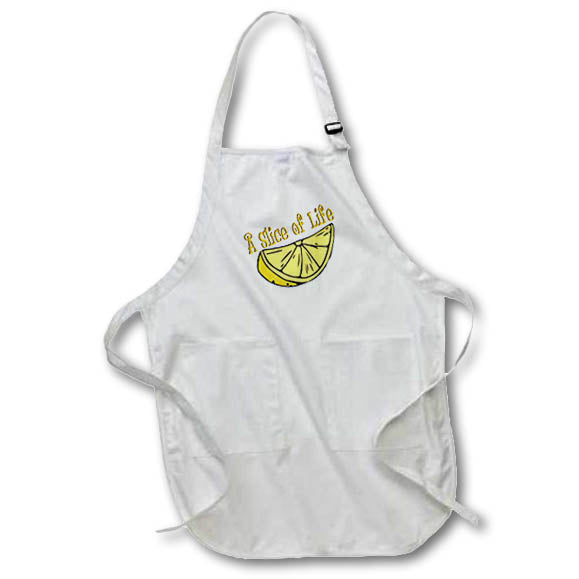 Apron - lemon with slice of life graphics - Fruit