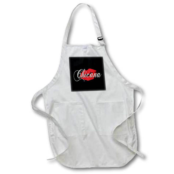 Apron - chicana with lips graphics - Latina