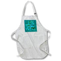 Apron - Just Wreck Everything Messy Artist Paint Spatter Green Text Typography - Urban Art
