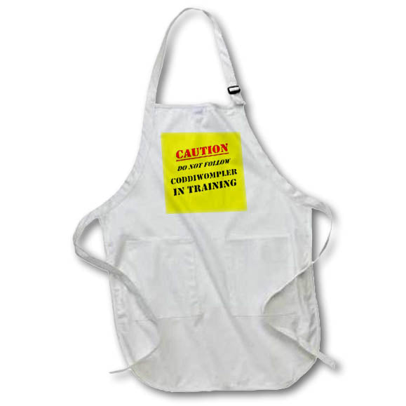 Apron - Caution Do Not Follow Coddiwompler In Training Typography - Wanderlust