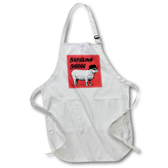 Apron - Good Sheep Breaking Baaa Fun Sheep Illustration Illustration - Sheep Humor