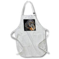 Apron - Female Rottweiler Puppy Making Eye Contact Vector Vector Art - Rottweiler