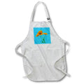 Apron - Orange Poppy Artistic Design Vector Vector Art - Orange Papaver