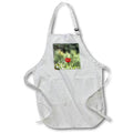 Apron - One Red Poppy Realism Art Acrylic Painting - Wildflowers