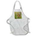 Apron - Poppies Painted Through Tears Surrealistic Art Acrylic Painting - Wildflowers Abstract