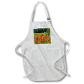 Apron - Poppies And Cornflowers Colorful Landscape Art Acrylic Painting - Wildflowers