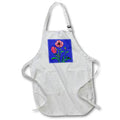 Apron - Wild Poppies Black Outline Art Vector Art - Red Papaver Wildflower