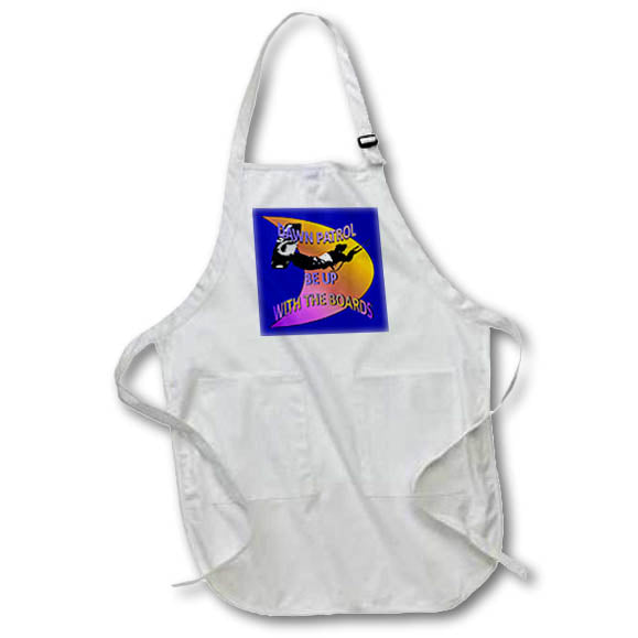Apron - Dawn Patrol - Be Up With The Boards Kitesurf Orange Purple Ombre Vector Art - Kitesurfing