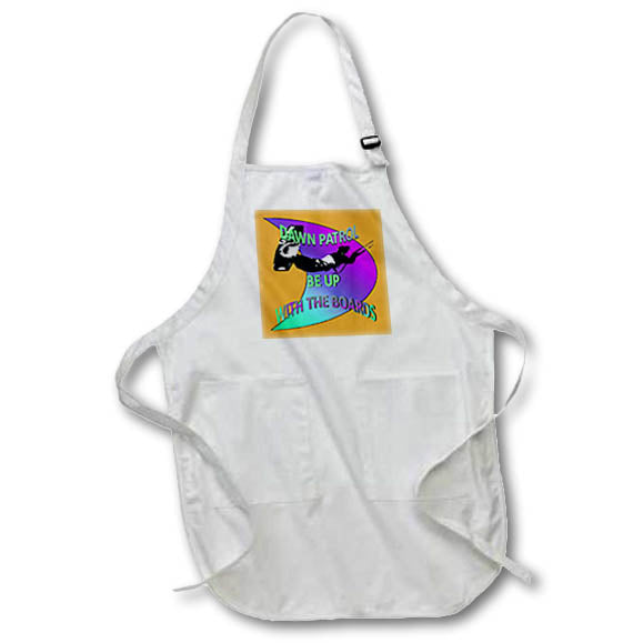 Apron - Dawn Patrol - Be Up With The Boards Kitesurf Lilac Teal Ombre Vector Art - Kitesurfing