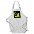 Apron - Live Life On The Edge Yellow KiteSurfer Tilting The Board Vector Art - Kitesurfer