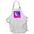 Apron - Eat Sleep Boost Repeat Kitesufer With Purple Blue Retro Sunset Vector Art - Kitesurfer