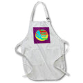 Apron - Eat Sleep Boost Repeat Kitesufer With Yellow Retro Sunset Vector Art - Kitesurfer
