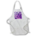 Apron - Honeycomb Pattern In Purples and Pinks Hexagon Painting Acrylic Painting - Abstract Geometry