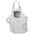 Apron - Honeycomb Pattern In Blue Tones Hexagon Painting Acrylic Painting - Abstract Geometry