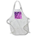 Apron - Honeycomb Pattern In Deep Plum and Pink Colors Hexagon Painting Acrylic Painting - Abstract Geometry