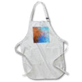Apron - Image of Rust And Blue Abstract Painting lens Art by Florene - New Contemporary Art