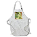 Apron - Image of Painting Of Green And Orange Cloud like Shapes lens Art by Florene - New Contemporary Art