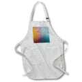 Apron - Image of Contemporary Photo Of Raindrops On Aqua And Gold lens Art by Florene - New Contemporary Art