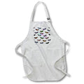 Apron - Image of Fun Repeat Pattern Of Mardi Gras Masks With Text lens Art by Florene - Mardi Gras