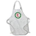 Apron - Christmas Wreath Monogram E Red Initial, SM3DR Christmas Monograms