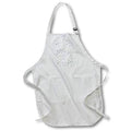 Apron - Snowflakes and Stars Gray and White Pattern, SM3DR Christmas Designs