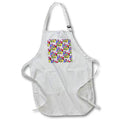 Apron - Eat sleep paint pattern with art palette for creatives. Creative Studios – Artist Art Career