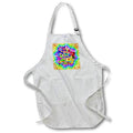 Apron - Tie dye Eat Sleep Paint with art palette and art brushes. Creative Studios – Artist Art Career