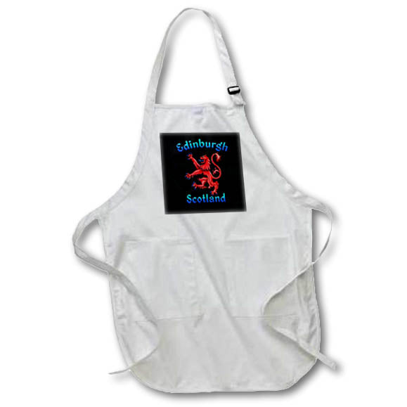 Apron - The Red Scottish Lion Rampant symbol for Edinburgh Scotland. Creative Studios – Scottish Fun