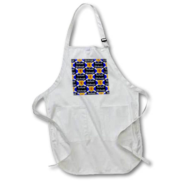 Apron - Lion Rampant shield and Scottish Flag for Edinburgh Scotland. Creative Studios – Scottish Fun