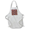 Apron - Red and blue Egyptian Scarab Beetle pattern on hieroglyph wall design. Creative Studios – Egyptian Hieroglyphs