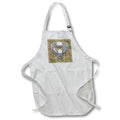 Apron - Silver ancient Egyptian Scarab Beetle on hieroglyph wall design. Creative Studios – Egyptian Hieroglyphs