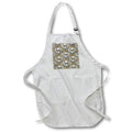 Apron - Silver Egyptian Scarab Beetle pattern on hieroglyph wall design. Creative Studios – Egyptian Hieroglyphs