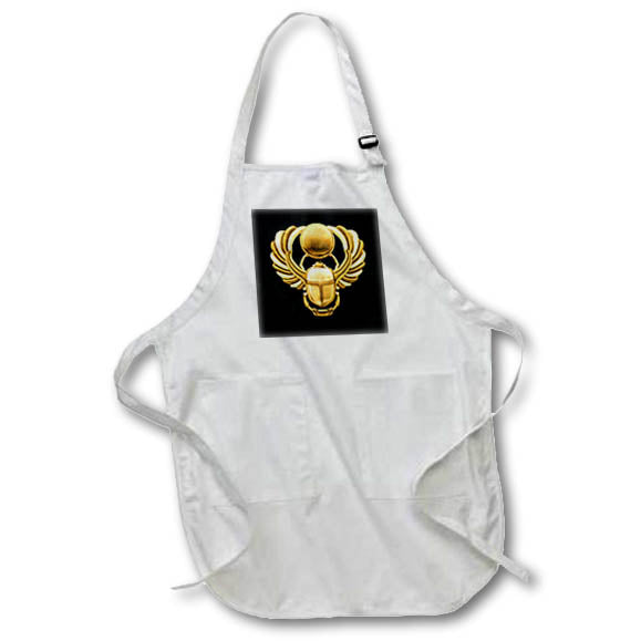 Apron - Gold Egyptian Scarab Beetle ancient hieroglyphs art symbol. Creative Studios – Egyptian Hieroglyphs