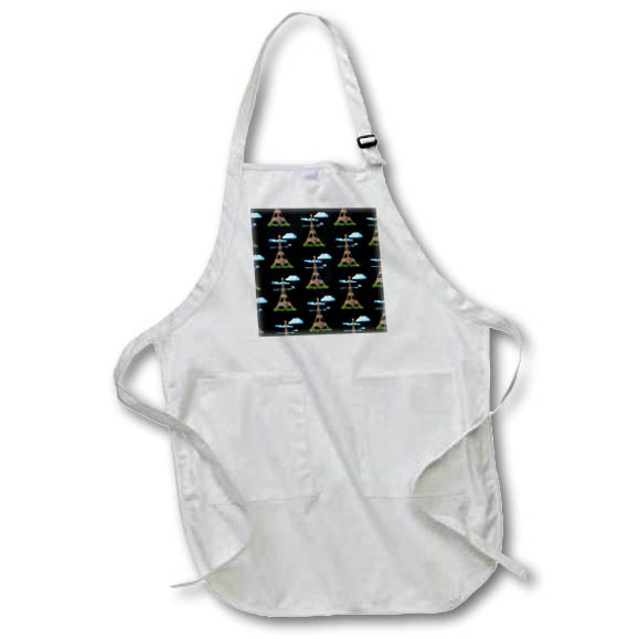 Apron - The Eiffel Tower from Paris France pattern for souvenirs. Creative Studios – Paris France