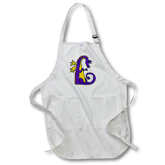 Apron - Funny Cute Colorful Dragon Cartoon for Dragon lovers Funny