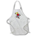 Apron - Funny Cute Yellow Labrador Dog Playing Tennis Sports Cartoon Sports and Hobbies