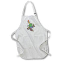 Apron - Funny Cute Rubber Chicken Playing Tennis Sports Cartoon Sports and Hobbies