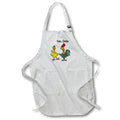 Apron - Cute funny Hen Pecked Rooster chicken saying Yes dear to Hen Funny